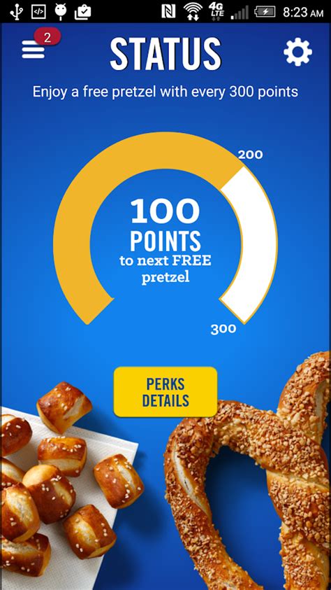 Auntie Anne's Pretzel Perks .